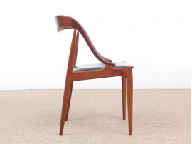 Mid-Century  modern scandinavian set of 6 dining chairs in teak by Johannes Andersen