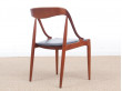 Mid-Century  modern scandinavian set of 6 dining chairs in teak by Johannes Andersen