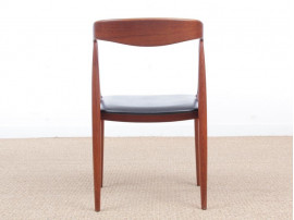 Mid-Century  modern scandinavian set of 6 dining chairs in teak by Johannes Andersen