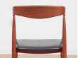 Mid-Century  modern scandinavian set of 6 dining chairs in teak by Johannes Andersen