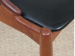 Mid-Century  modern scandinavian set of 6 dining chairs in teak by Johannes Andersen