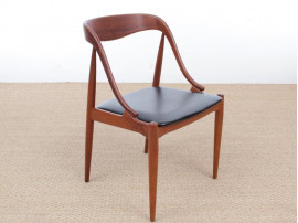 Mid-Century  modern scandinavian set of 6 dining chairs in teak by Johannes Andersen