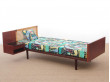 Mid century modern single bed by Hans Wegner, with bed table. 