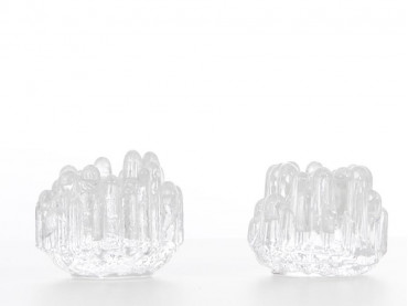 Mid century modern pair of Polar candle holders by Goran Warff