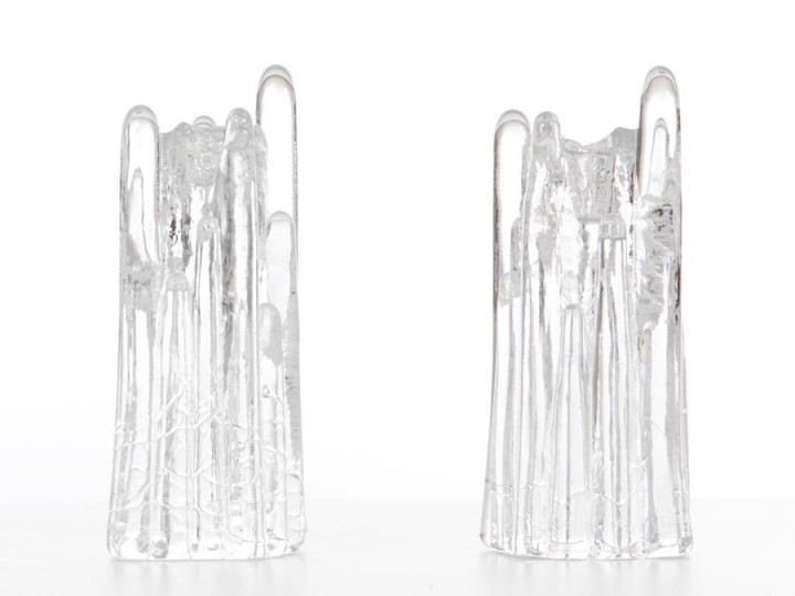 Mid century modern pair of Polar candle holders by Goran Warff