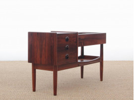 Mid-Century modern scandinavian planter table by Arne Wahl Iversen in Rio rosewood