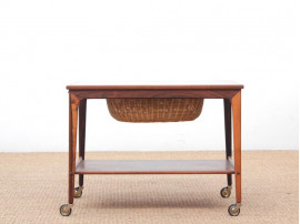 Mid-Century  modern scandinavian side table in Rio rosewwod by Johannes Andersen