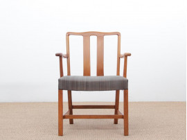 Mid-Century  modern scandinavian pair of armchairs by Ole Wancher