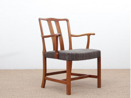 Mid-Century  modern scandinavian pair of armchairs by Ole Wancher