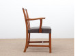 Mid-Century  modern scandinavian pair of armchairs by Ole Wancher