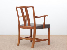 Mid-Century  modern scandinavian pair of armchairs by Ole Wancher