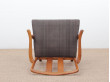 Mid-Century  modern scandinavian pair of armchairs by Ole Wancher