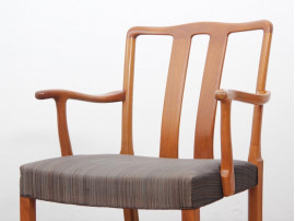 Mid-Century  modern scandinavian pair of armchairs by Ole Wancher