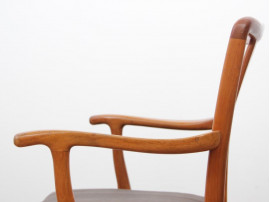 Mid-Century  modern scandinavian pair of armchairs by Ole Wancher