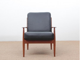 Mid-Century  modern scandinavian pair of armchairs by Grete Jalk