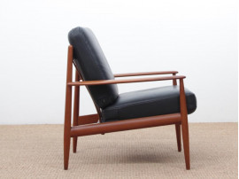 Mid-Century  modern scandinavian pair of armchairs by Grete Jalk