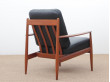 Mid-Century  modern scandinavian pair of armchairs by Grete Jalk