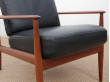 Mid-Century  modern scandinavian pair of armchairs by Grete Jalk