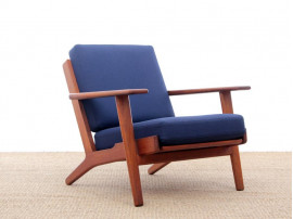 Scandinavian pair of armchairs model GE290 by Hans Wegner for Getama.