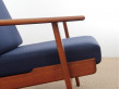 Scandinavian pair of armchairs model GE290 by Hans Wegner for Getama.