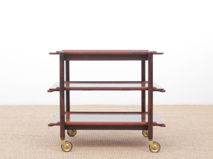 Mid-Century  modern scandinavian Rio rosewood trolley