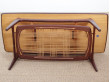 Mid-Century  modern  coffee table in in teak and cane by Louis Van Teeffelen.