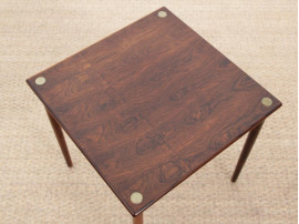 Mid-Century  modern scandinavian occasional table in Rio rosewood