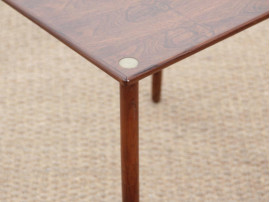 Petite table d'appoint scandinave en palissandre de Rio