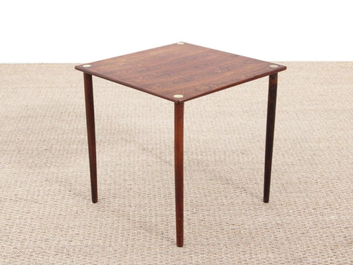 Mid-Century  modern scandinavian occasional table in Rio rosewood