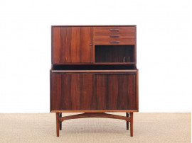 Mid-Century Modern Danish secretary in Rio rosewood by Arne Wahl Iversen