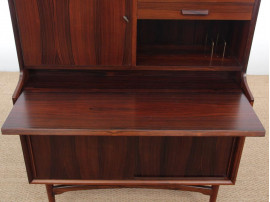 Mid-Century Modern Danish secretary in Rio rosewood by Arne Wahl Iversen