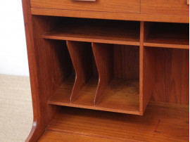 Mid-Century Modern Danish secretary in teak by Arne Wahl Iversen