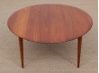 Table basse scandinave en teck  massif model fd 515