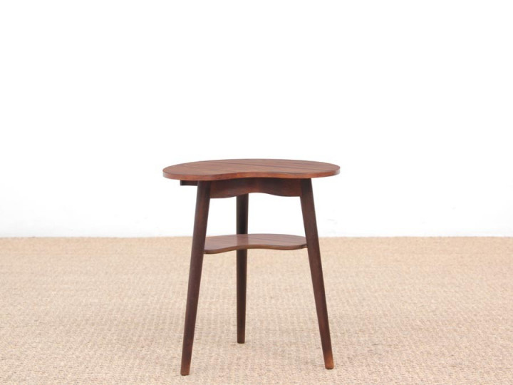 Mid-Century  modern scandinavian occasional table in Rio rosewood