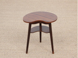 Petite table d'appoint scandinave tripode en palissandre de Rio