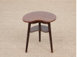 Petite table d'appoint scandinave tripode en palissandre de Rio