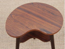 Mid-Century  modern scandinavian occasional table in Rio rosewood