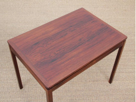 Mid century modern scandinavian pair of occasionnal table by Yngvar Sandstrom.