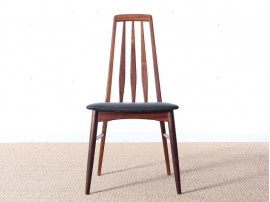 Mid-Century Modern Danish set of 8 chairs in Rio rosewood model Eva by Niels Kofoed 