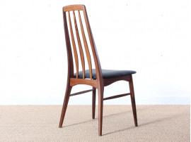 Mid-Century Modern Danish set of 8 chairs in Rio rosewood model Eva by Niels Kofoed 