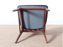 Mid-Century Modern Danish set of 8 chairs in Rio rosewood model Eva by Niels Kofoed 