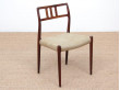 Mid-Century  modern scandinavian set of 6 chairs by Niel Møller in Rio rosewood.