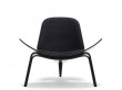 Mid-Century  modern scandinavian easychair model CH 07 or Shell Chair by Hans Wegner. New edition.