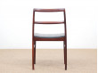 Mid-Century  modern scandinavian set of 4 chairs by Arne Vodder model 430 in rosewood