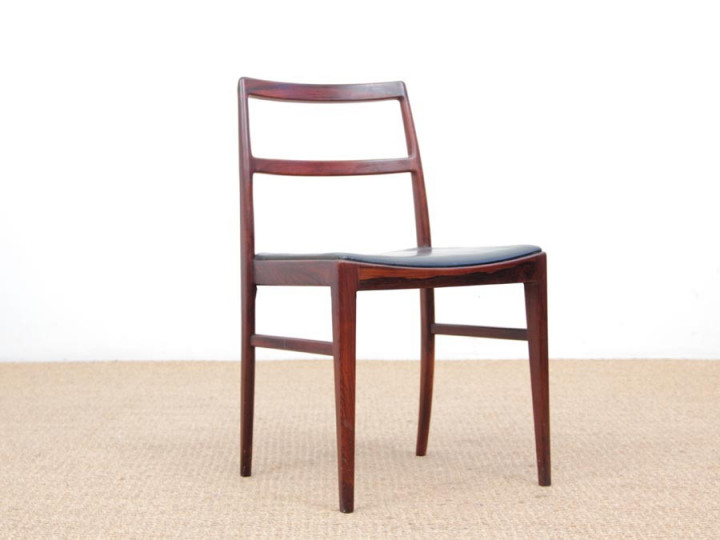 Mid-Century  modern scandinavian set of 4 chairs by Arne Vodder model 430 in rosewood