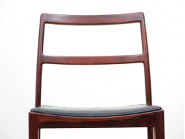 Mid-Century  modern scandinavian set of 4 chairs by Arne Vodder model 430 in rosewood