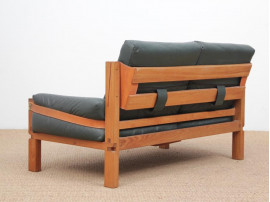 Two-seat sofa by Pierre Chapo model S22