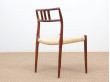 Mid-Century  modern scandinavian set of 6 chairs by Niel Møller in Rio rosewood