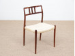 Mid-Century  modern scandinavian set of 6 chairs by Niel Møller in Rio rosewood