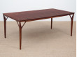 Mid-Century  modern scandinavian dining table in Rio rosewood 8/12 seats by Helge Vestergaard Jensen